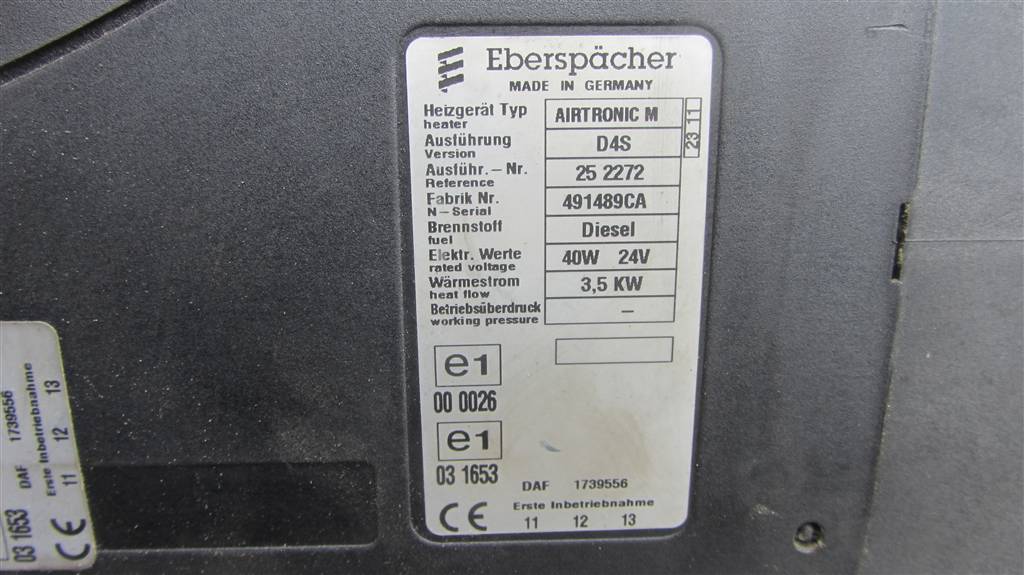 Автономный отопитель для DAF Xf 105  1739556