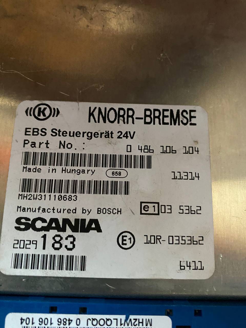Блок управления EBS для Scania 5-series 2029183