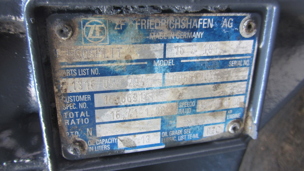 Механическая коробка передач (МКПП) для DAF Xf 105  16S181