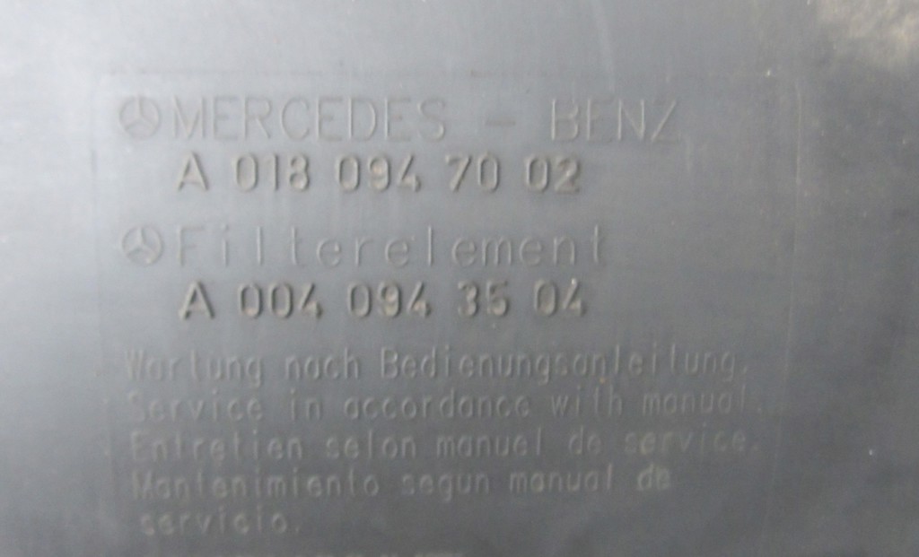 Корпус воздушного фильтра для Mercedes Actros A0180947002