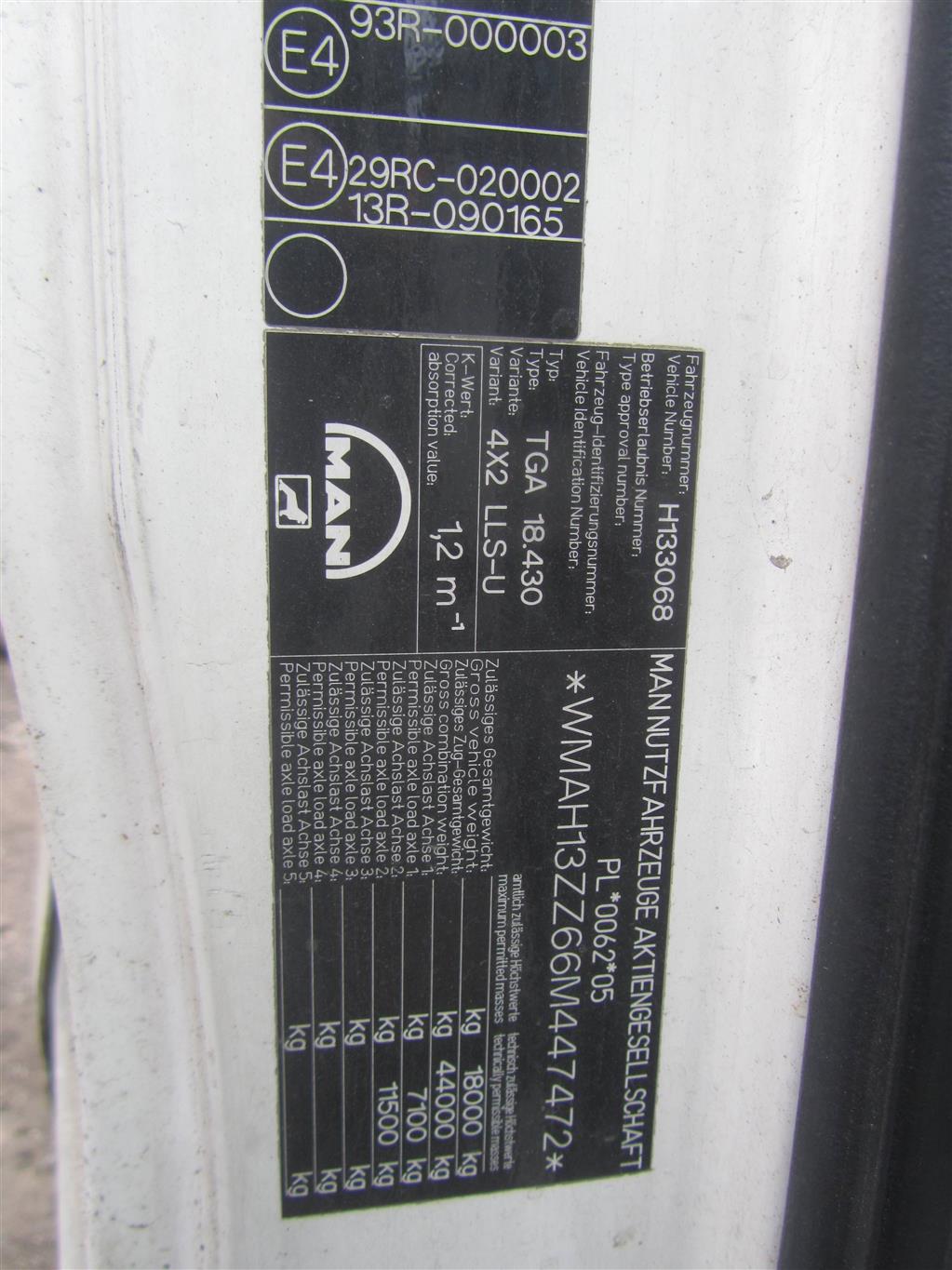 Кабина для MAN Tga 81600007852