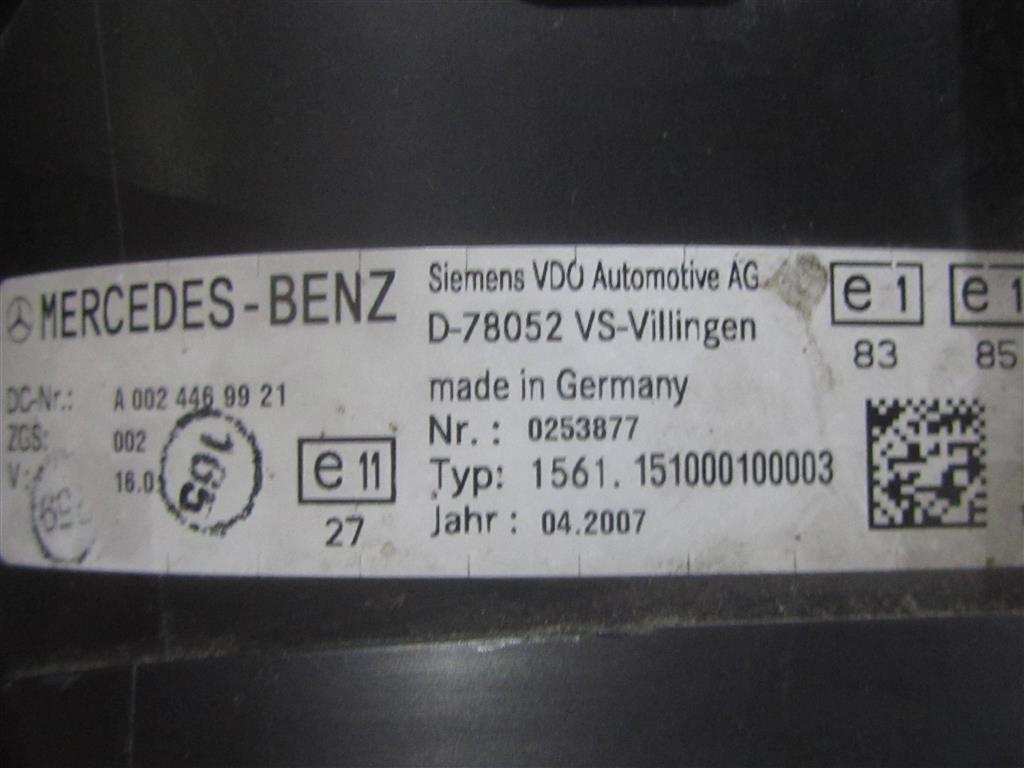 Щиток приборов (приборная панель) для Mercedes Actros A 0024469921