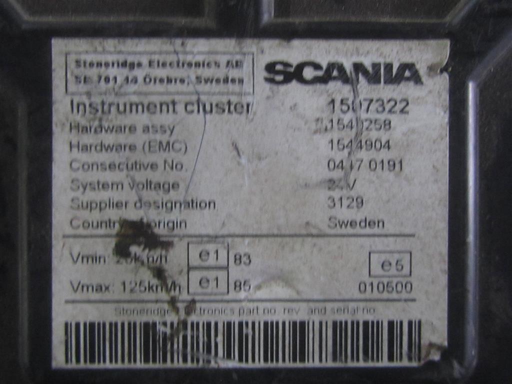 Щиток приборов (приборная панель) для Scania 4-series 1507322
