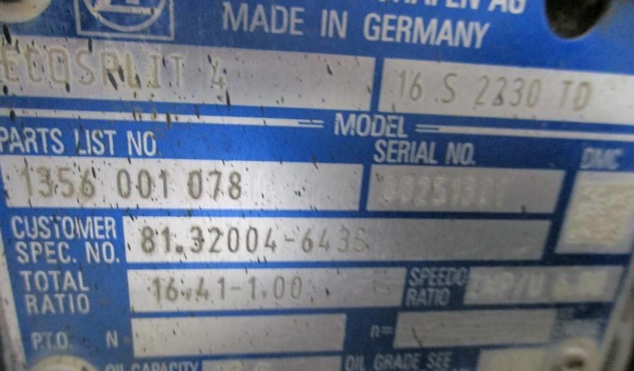 Механическая коробка передач (МКПП) для MAN TGX 16S2230TD