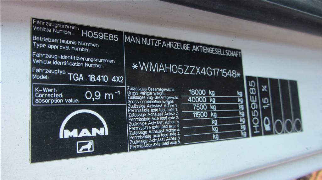 Кабина для MAN Tga 81600007852