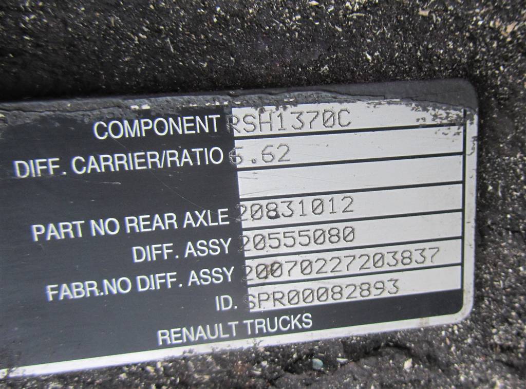 Редуктор заднего моста для Renault Kerax RSH1370C