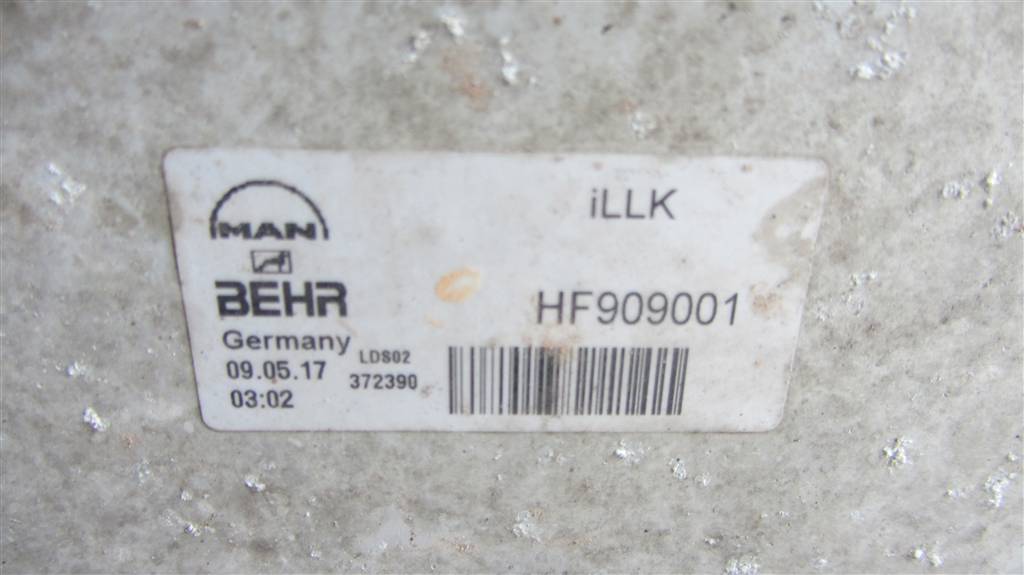 Интеркулер для MAN TGX 51095007189