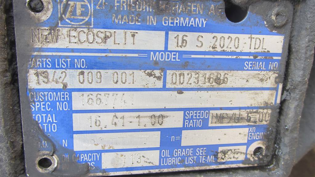 Механическая коробка передач (МКПП) для DAF Xf 105  16S2023 TDL