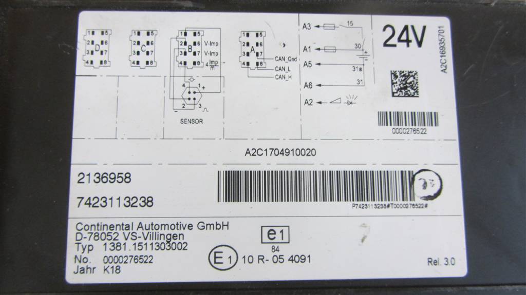 Тахограф для Renault T 2136958