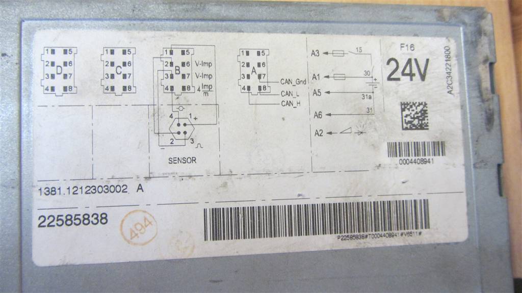 Тахограф для Renault T 22585838